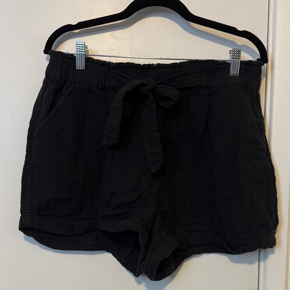 SO // Casual Drawstring Shorts (L -Black)